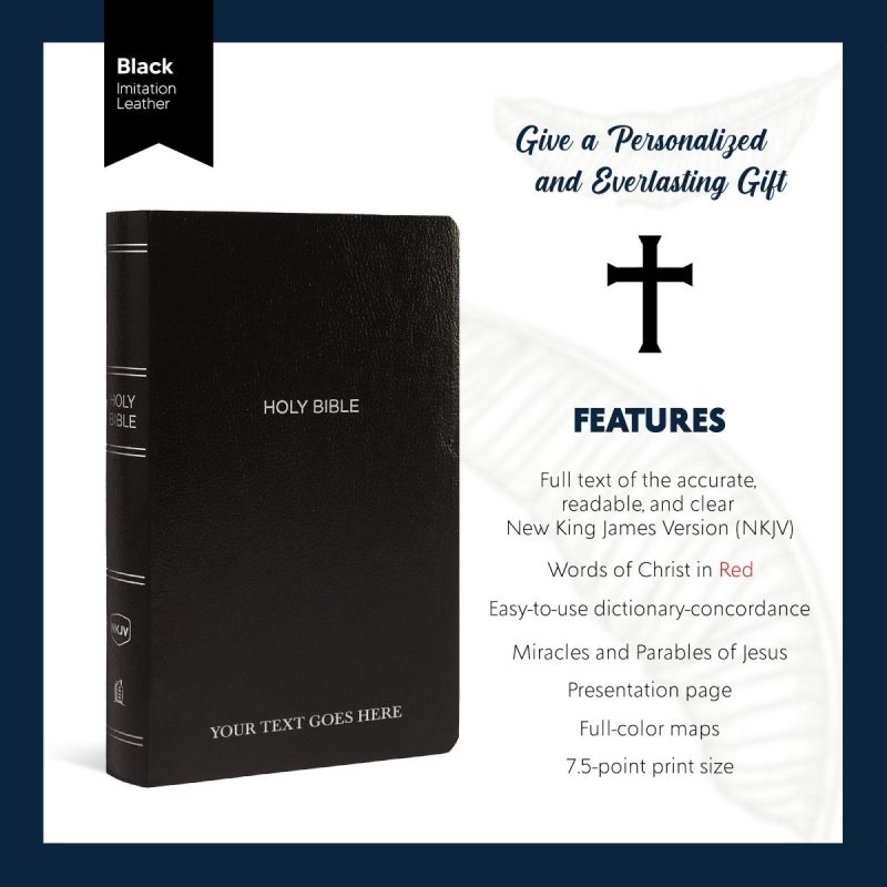 personalized black nkjv graduation design bible shepherds shelf 344904