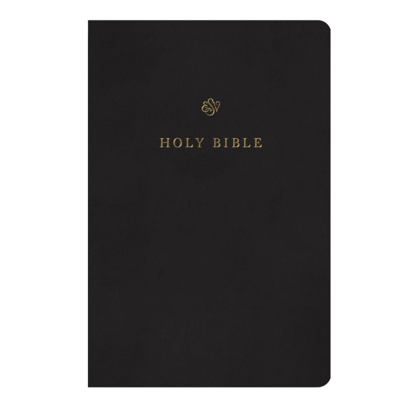 personalized black trutone faux leather graduation design esv bible shepherds shelf 974460