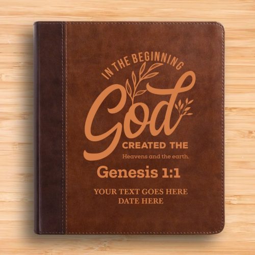 personalized esv double column faux leather classic study bible custom with full cover genesis 11 verse for good and name gift for christian religious celebrati 481453