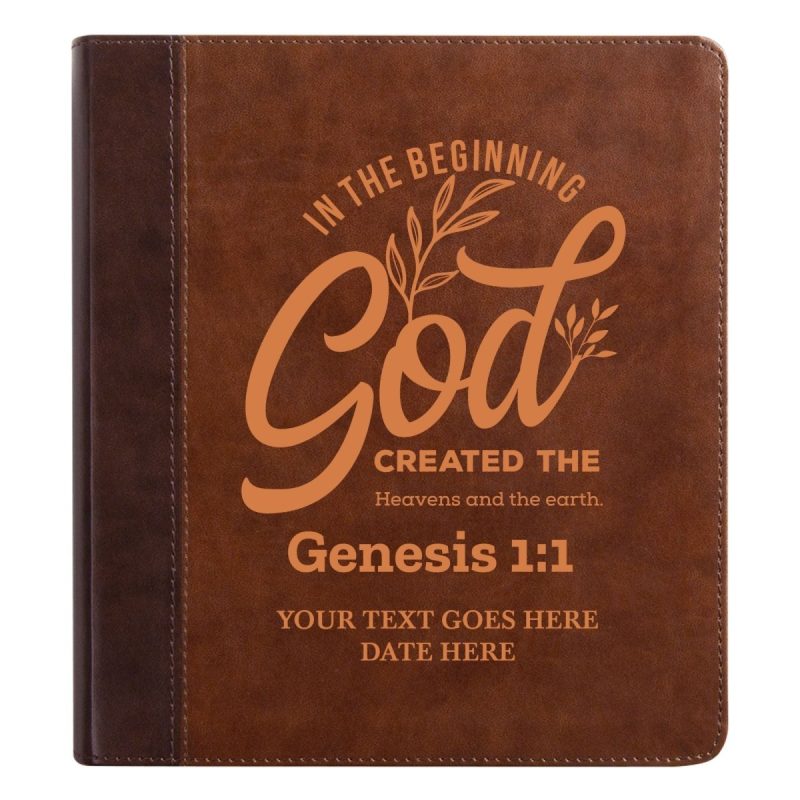 personalized esv double column faux leather classic study bible custom with full cover genesis 11 verse for good and name gift for christian religious celebrati 719428