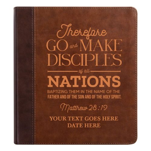 personalized esv double column faux leather classic study bible custom with full cover matthew 2819 verse for good and name gift for christian religious celebra 175855