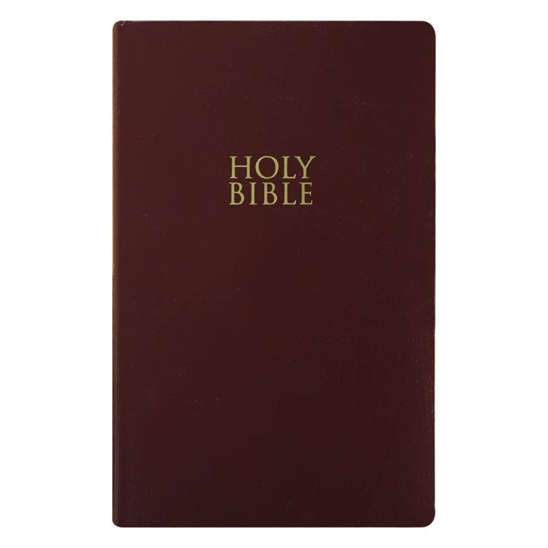 personalized niv bible faux leather holy bible for wedding ceremony christian faith vows gift with custom name small print with red highlighted verses custom gr 617807