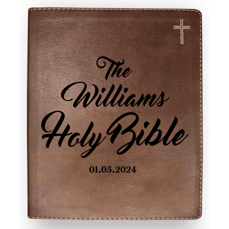 personalized niv notetaking bible faux leather cover lined margins for notes personal prayer medium print custom family name engraved gift for christian religio 523021